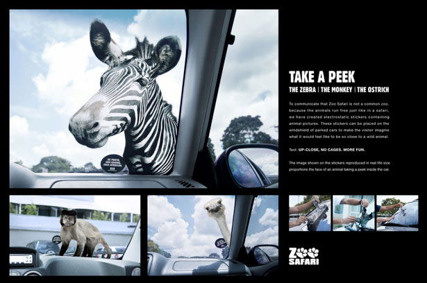 Creative Uses of Stickers in Advertising Zoo