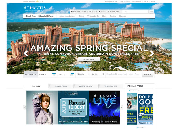 Web Design Trends for 2010 atlantis