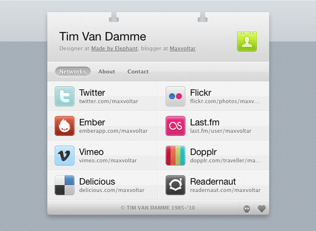 Web Design Trends for 2010 timvandamme