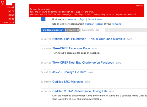 Web Design Trends for 2010 Modernista