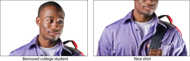 Avoid “Perfect Photo” Syndrome example of how cropping removes the human aspect from a photo
