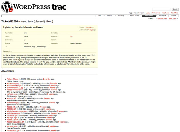 Designing for Over Twenty Million Users: WordPress 3.0 WordPress Ticketing for Development