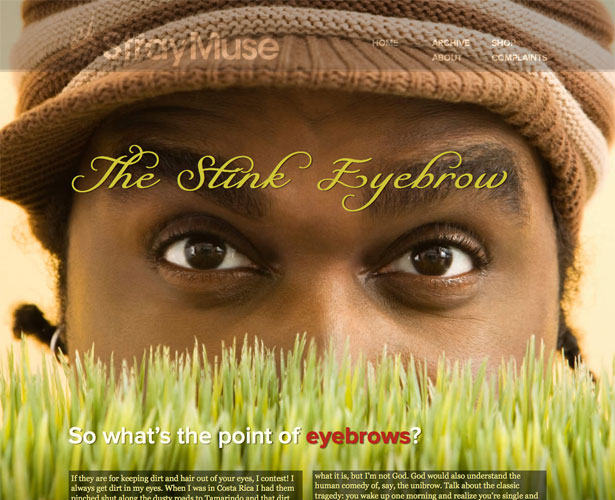 Showcase of Blogs with Unique Post Designs straymusestinkeyebrow