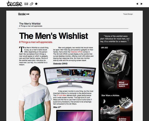Showcase of Blogs with Unique Post Designs teasemenswishlist
