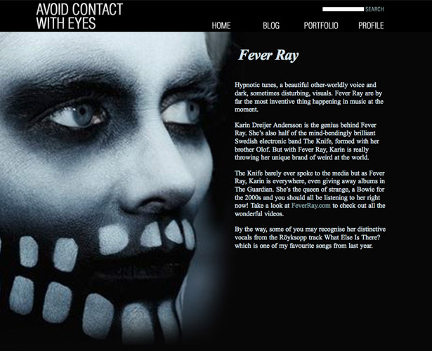 Showcase of Blogs with Unique Post Designs avoidcontactfeverray