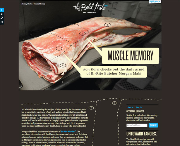 Showcase of Blogs with Unique Post Designs bolditalicmusclememory