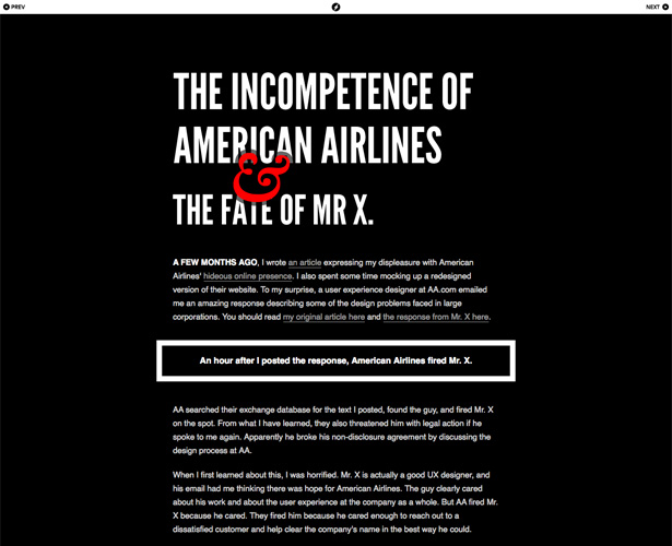 Showcase of Blogs with Unique Post Designs dustincurtisincompetence