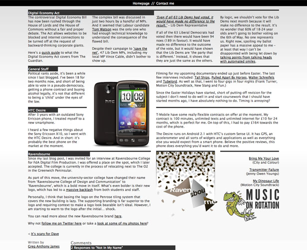 Showcase of Blogs with Unique Post Designs hazardousinknotinmyname