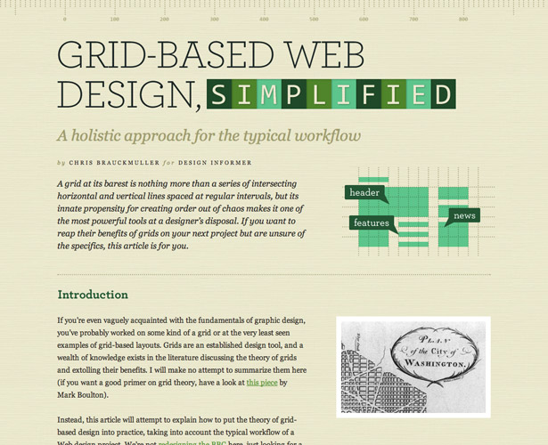 Showcase of Blogs with Unique Post Designs designinformergriddesign