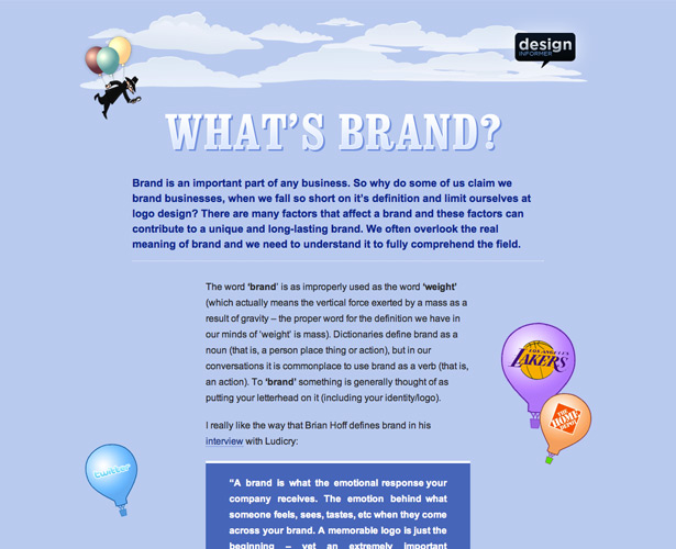 Showcase of Blogs with Unique Post Designs designinformerwhatsbrand