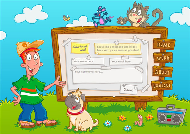 Beautiful Contact Forms for your Inspiration brianhandleydesign