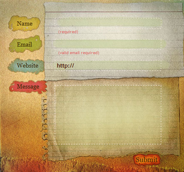 Beautiful Contact Forms for your Inspiration ilovecolors