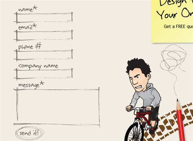 Beautiful Contact Forms for your Inspiration vincentmazza