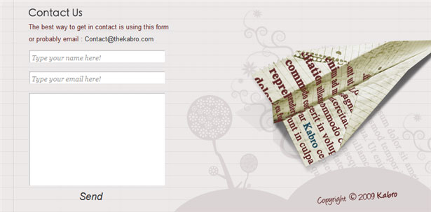 Beautiful Contact Forms for your Inspiration thekabro