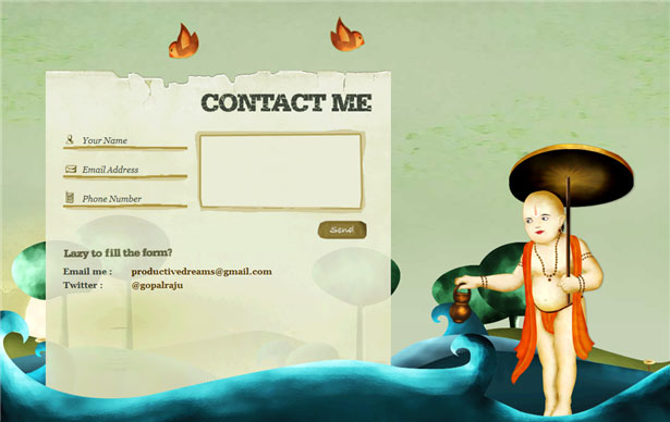 Beautiful Contact Forms for your Inspiration indofolio