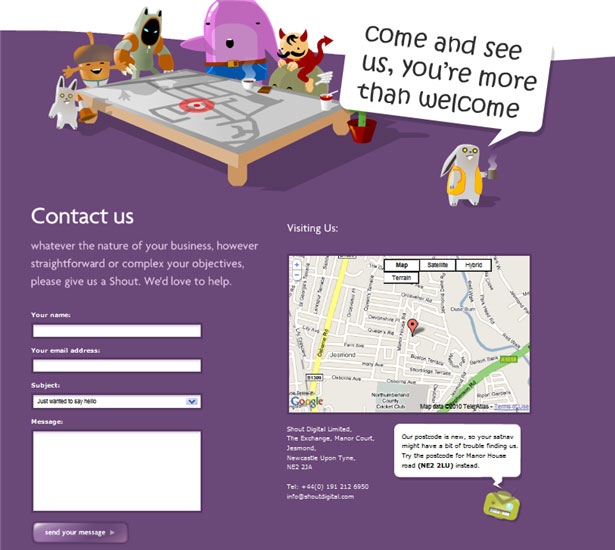 Beautiful Contact Forms for your Inspiration shoutdigital