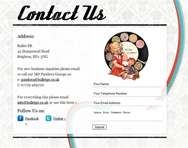Beautiful Contact Forms for your Inspiration bulletpr