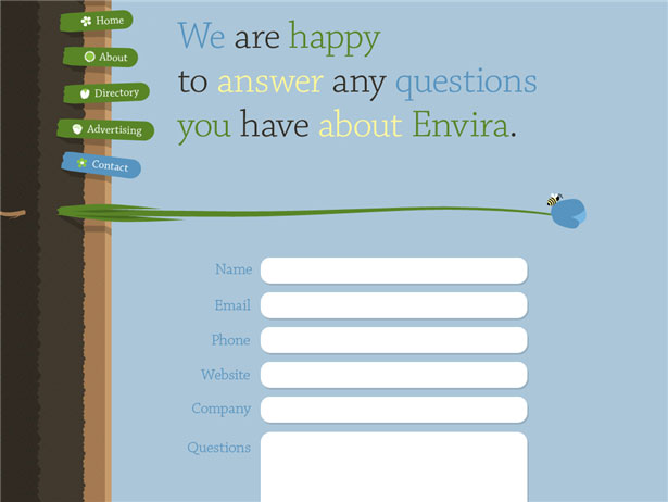 Beautiful Contact Forms for your Inspiration enviramedia