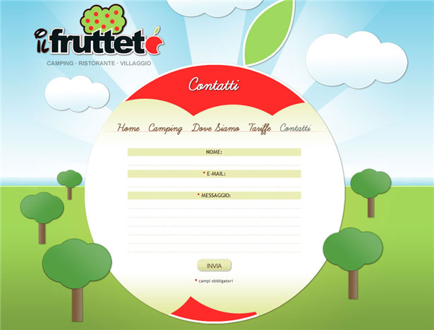 Beautiful Contact Forms for your Inspiration campingilfrutteto