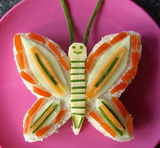 Delicious Examples of Sandwich Art Butterfly
