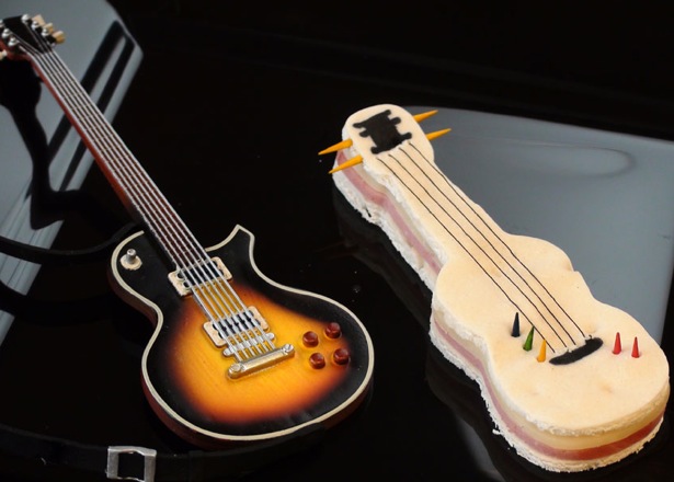 Delicious Examples of Sandwich Art Guitar