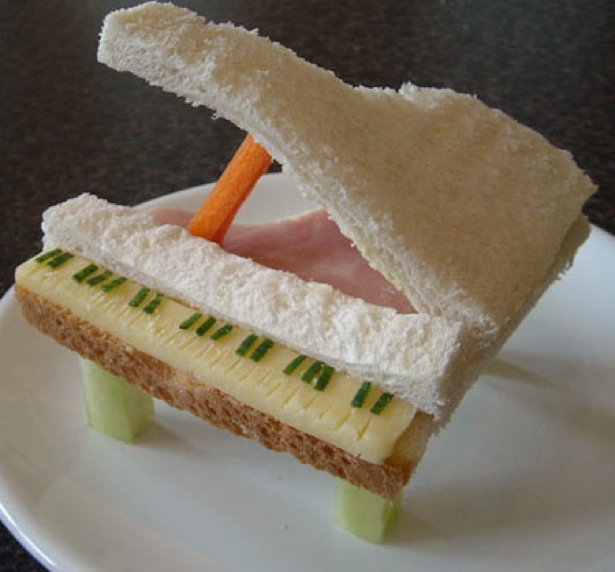 Delicious Examples of Sandwich Art Piano