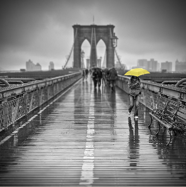 Outstanding Photos with Partial Color Brooklynbridge