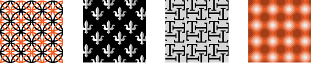 Creating and Applying Natural Textures samples of tiled patterns