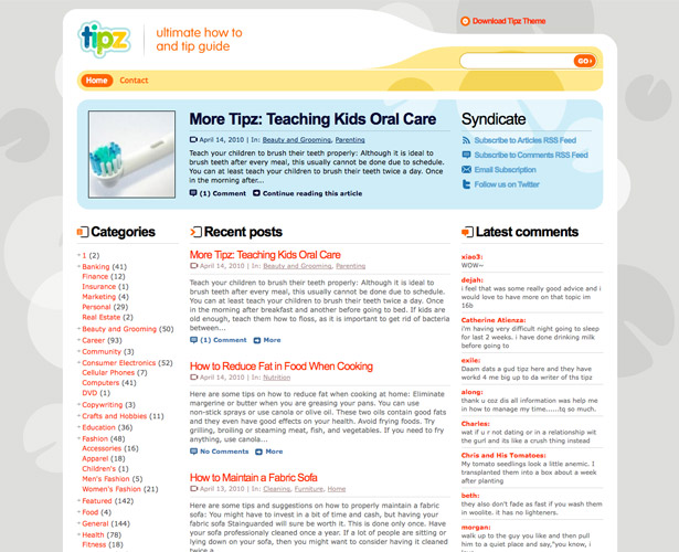 60+ Awesome New WordPress Themes tipz