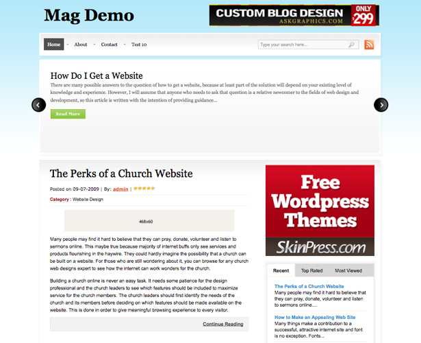 60+ Awesome New WordPress Themes minimag