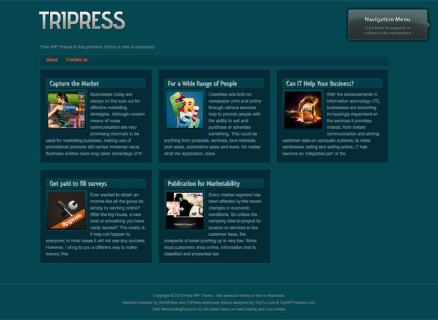 60+ Awesome New WordPress Themes tripress