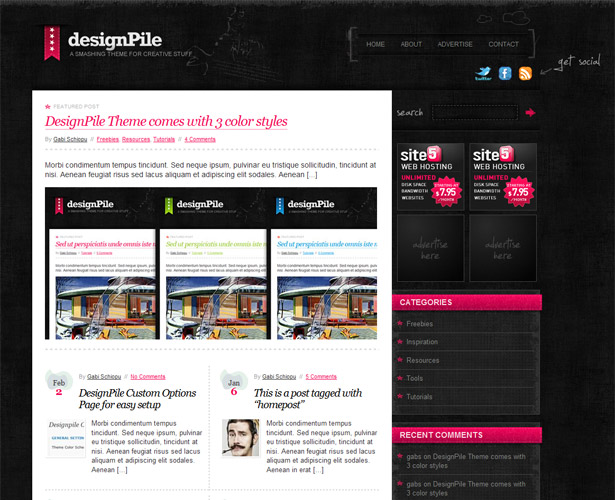 60+ Awesome New WordPress Themes designpile