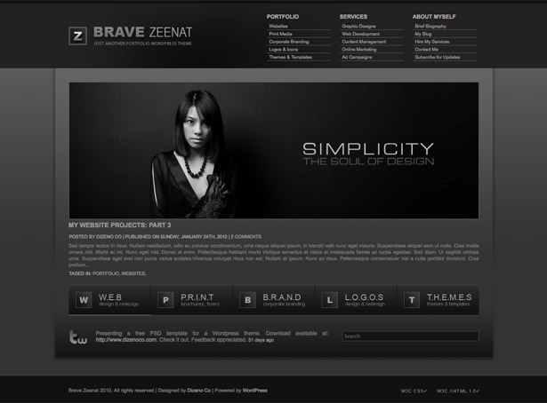 60+ Awesome New WordPress Themes bravezeenat