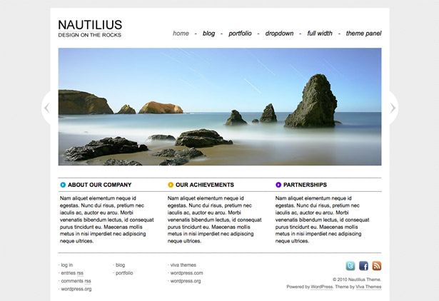 60+ Awesome New WordPress Themes nautilius