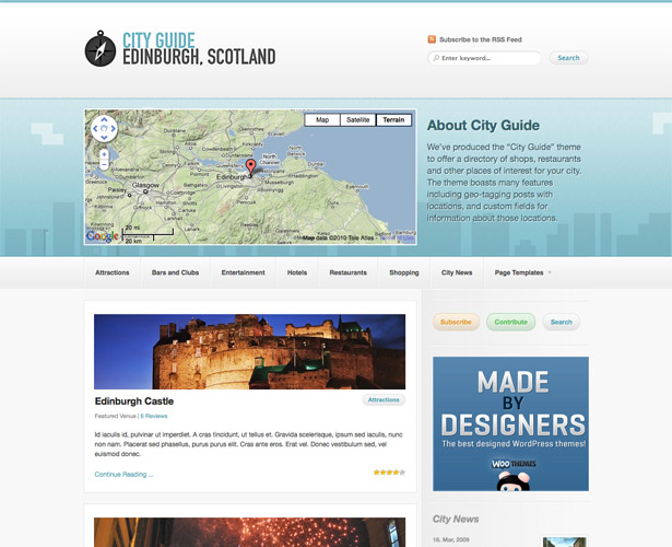 60+ Awesome New WordPress Themes cityguide