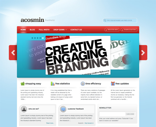 60+ Awesome New WordPress Themes acosminbiz