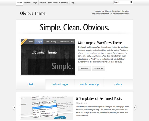 60+ Awesome New WordPress Themes obvious