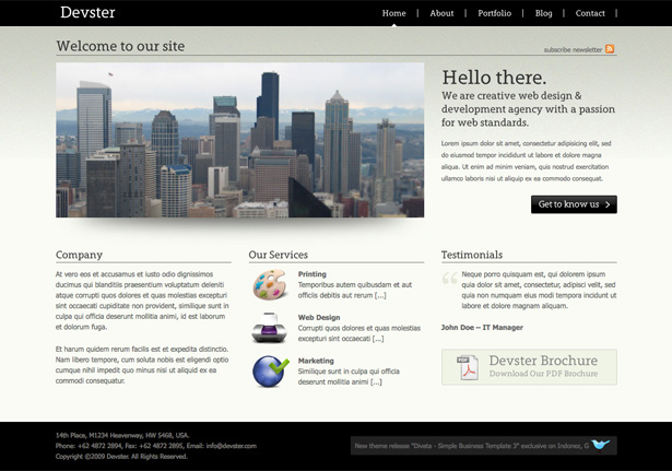60+ Awesome New WordPress Themes devster