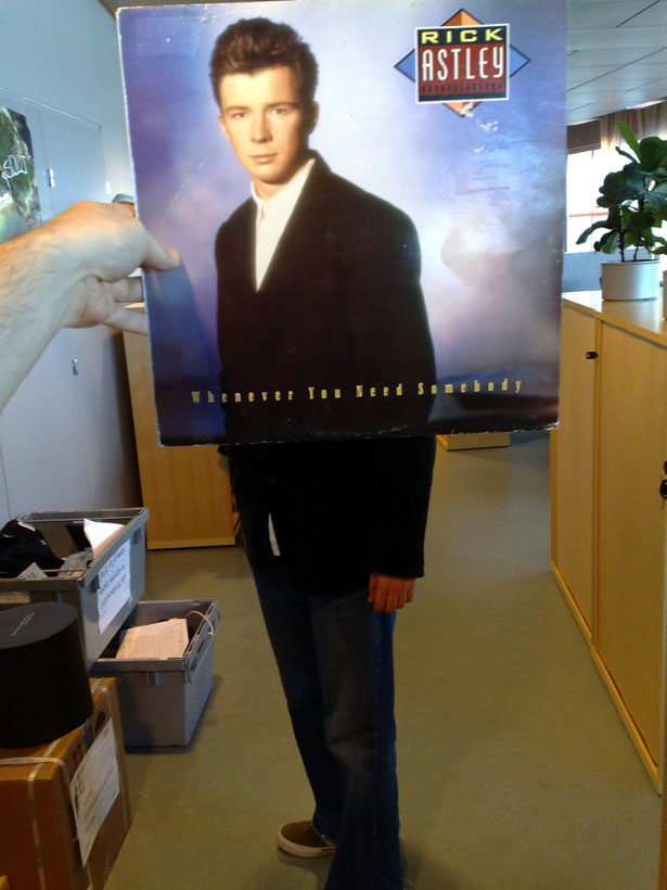 Captivating Examples of Sleeveface Photography RickAstley
