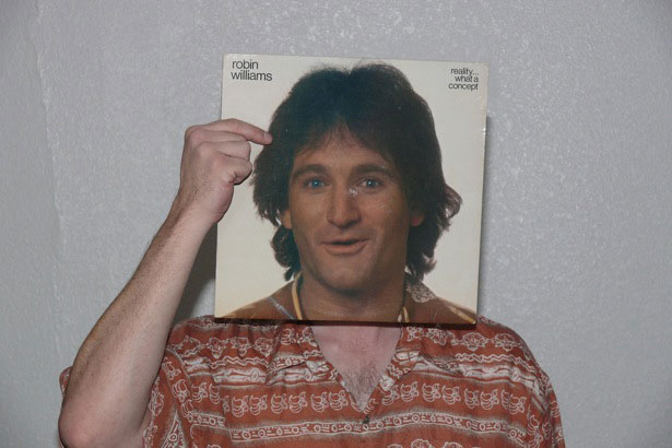 Captivating Examples of Sleeveface Photography RobinWilliams