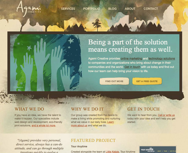A Showcase of Watercolor in Web Design Agami Creative