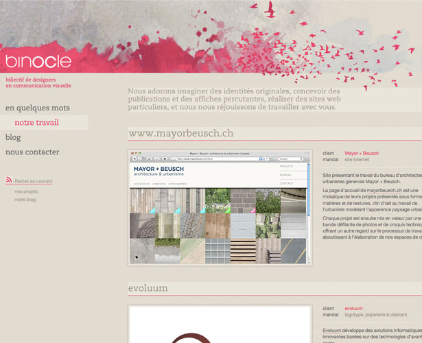 A Showcase of Watercolor in Web Design binocle