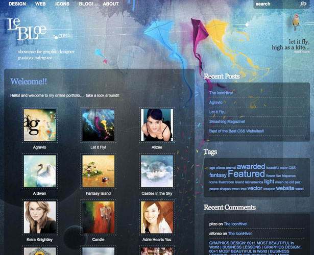 A Showcase of Watercolor in Web Design Le Bloe