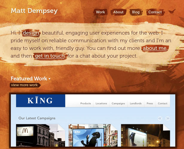 A Showcase of Watercolor in Web Design Matt Dempsey