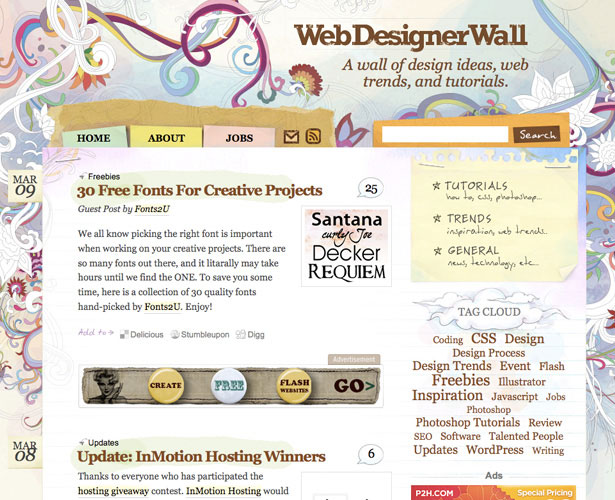 A Showcase of Watercolor in Web Design Web Designer Depot