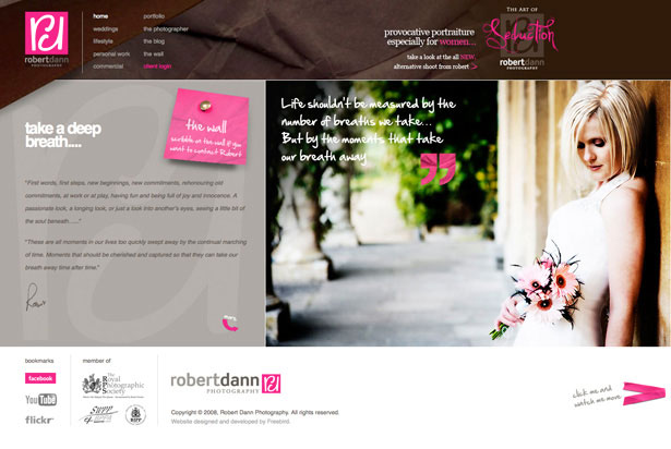 Showcase of Photography Portfolio Websites html portfolios 04