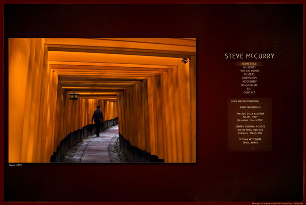 Showcase of Photography Portfolio Websites flash portfolios 01