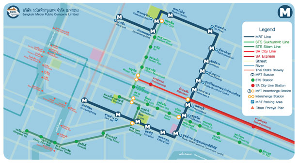 Design Around the World: Metro Maps bangkok th