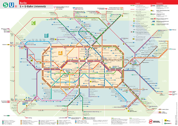 Design Around the World: Metro Maps berlin de