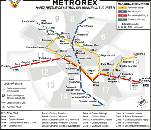 Design Around the World: Metro Maps bucharest ro